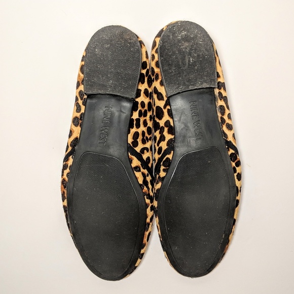 Nine West Leopard Print Cowhide Loafers - Picture 6 of 7